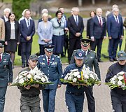 Medininkų žudynių pagerbimo ceremonija Antakalnio kapinėse