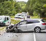 Vilniaus Pilaitės rajone susidūrė automobiliai, yra nukentėjusių