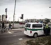 Įvykio vietoje Vilniuje, Ozo g.