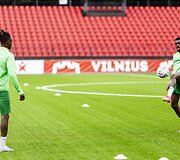 Prie&scaron; artėjančias UEFA Čempionų lygos rungtynes &bdquo;Žalgirio&ldquo; treniruotė
