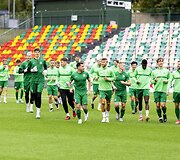 Prie&scaron; artėjančias UEFA Čempionų lygos rungtynes &bdquo;Žalgirio&ldquo; treniruotė