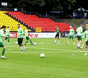 Prie&scaron; artėjančias UEFA Čempionų lygos rungtynes &bdquo;Žalgirio&ldquo; treniruotė