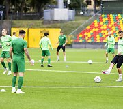 Prie&scaron; artėjančias UEFA Čempionų lygos rungtynes &bdquo;Žalgirio&ldquo; treniruotė