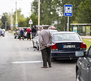 Vilniuje L. Asanavičiūtės g. įvyko masinė avarija