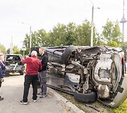 Vilniuje L. Asanavičiūtės g. įvyko masinė avarija