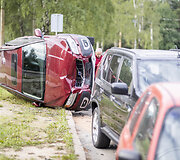 Vilniuje L. Asanavičiūtės g. įvyko masinė avarija