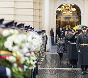 Pulkininko J. Vitkaus-Kazimieraičio laidotuvių ceremonija