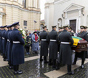 Pulkininko J. Vitkaus-Kazimieraičio laidotuvių ceremonija
