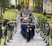 Pulkininko J. Vitkaus-Kazimieraičio laidotuvių ceremonija