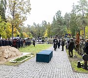 Pulkininko J. Vitkaus-Kazimieraičio laidotuvių ceremonija