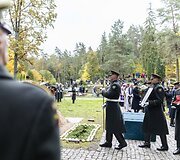 Pulkininko J. Vitkaus-Kazimieraičio laidotuvių ceremonija