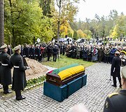 Pulkininko J. Vitkaus-Kazimieraičio laidotuvių ceremonija