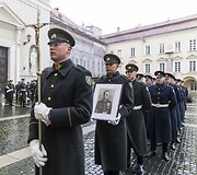 Pulkininko J. Vitkaus-Kazimieraičio laidotuvių ceremonija