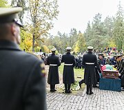 Pulkininko J. Vitkaus-Kazimieraičio laidotuvių ceremonija