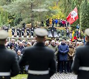 Pulkininko J. Vitkaus-Kazimieraičio laidotuvių ceremonija
