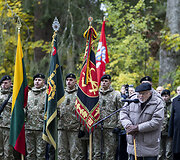 Pulkininko J. Vitkaus-Kazimieraičio laidotuvių ceremonija