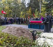Pulkininko J. Vitkaus-Kazimieraičio laidotuvių ceremonija