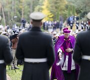 Pulkininko J. Vitkaus-Kazimieraičio laidotuvių ceremonija