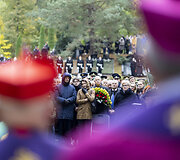 Pulkininko J. Vitkaus-Kazimieraičio laidotuvių ceremonija