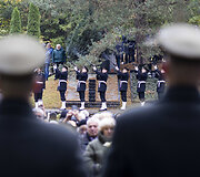 Pulkininko J. Vitkaus-Kazimieraičio laidotuvių ceremonija