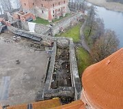 Trakų pilyje rastas sprogmuo