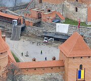 Trakų pilyje rastas sprogmuo