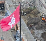 Trakų pilyje rastas sprogmuo