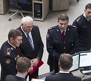 Algirdas Butkevičius ir Dailis Alfonsas Barakauskas apžiūrėjo BPC patalpas.