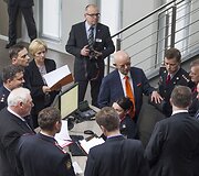 Algirdas Butkevičius ir Dailis Alfonsas Barakauskas apžiūrėjo BPC patalpas.