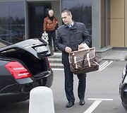 Filipas Kirkorovas Vilniaus oro uoste.