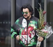 Filipas Kirkorovas Vilniaus oro uoste.