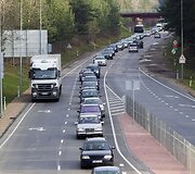 Spūstis link kelio į Alytų ir Druskininkus.