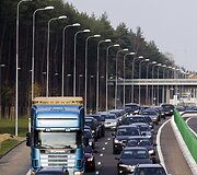 Spūstis link kelio į Alytų ir Druskininkus.