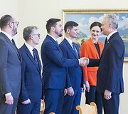 Gitanas Nausėda susitiko su Seimo valdyba