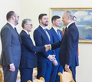 Gitanas Nausėda susitiko su Seimo valdyba