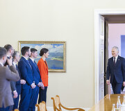 Gitanas Nausėda susitiko su Seimo valdyba