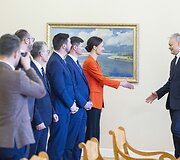 Gitanas Nausėda susitiko su Seimo valdyba