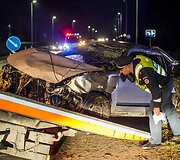 Vilniaus pakra&scaron;tyje, Liepkalnio gatvėje apvirto automobilis &bdquo;Rover&ldquo;.