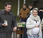 Vytauto Kernagio sūnus Vytautas su žmona Rima.