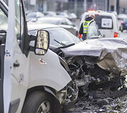 BMW ir &bdquo;Venipak&ldquo; mikroautobuso avarija Vilniuje