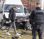 BMW ir &bdquo;Venipak&ldquo; mikroautobuso avarija Vilniuje