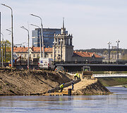 Dėl liūčių Baltarusijoje Vilniuje patvino Neris