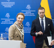 Marija Pejčinović Burić, Gabrielius Landsbergis