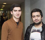 Sabiras Asgarovas su draugu Vilniaus miesto apylinkės teisme