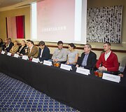 J. Vachtangovo teatro gastrolių Vilniuje pristatymas.