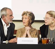 J. Vachtangovo teatro gastrolių Vilniuje pristatymas.
