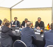 LR Prezidento Gitano Nausėdos ir Vokietijos Kanclerio Olafo Scholzo susitikimas
