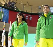 &bdquo;Audimas&ldquo; pristatytė Lietuvos olimpiečių, kovosiančių Sočio žiemos olimpinėse žaidynėse aprangą.