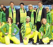 &bdquo;Audimas&ldquo; pristatytė Lietuvos olimpiečių, kovosiančių Sočio žiemos olimpinėse žaidynėse aprangą.
