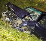 &bdquo;Volkswagen&ldquo; avarija prie Skynimų kaimo